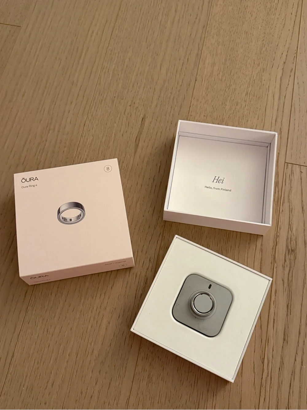 Oura Ring — Silver Metallic Health & Sleep Tracker